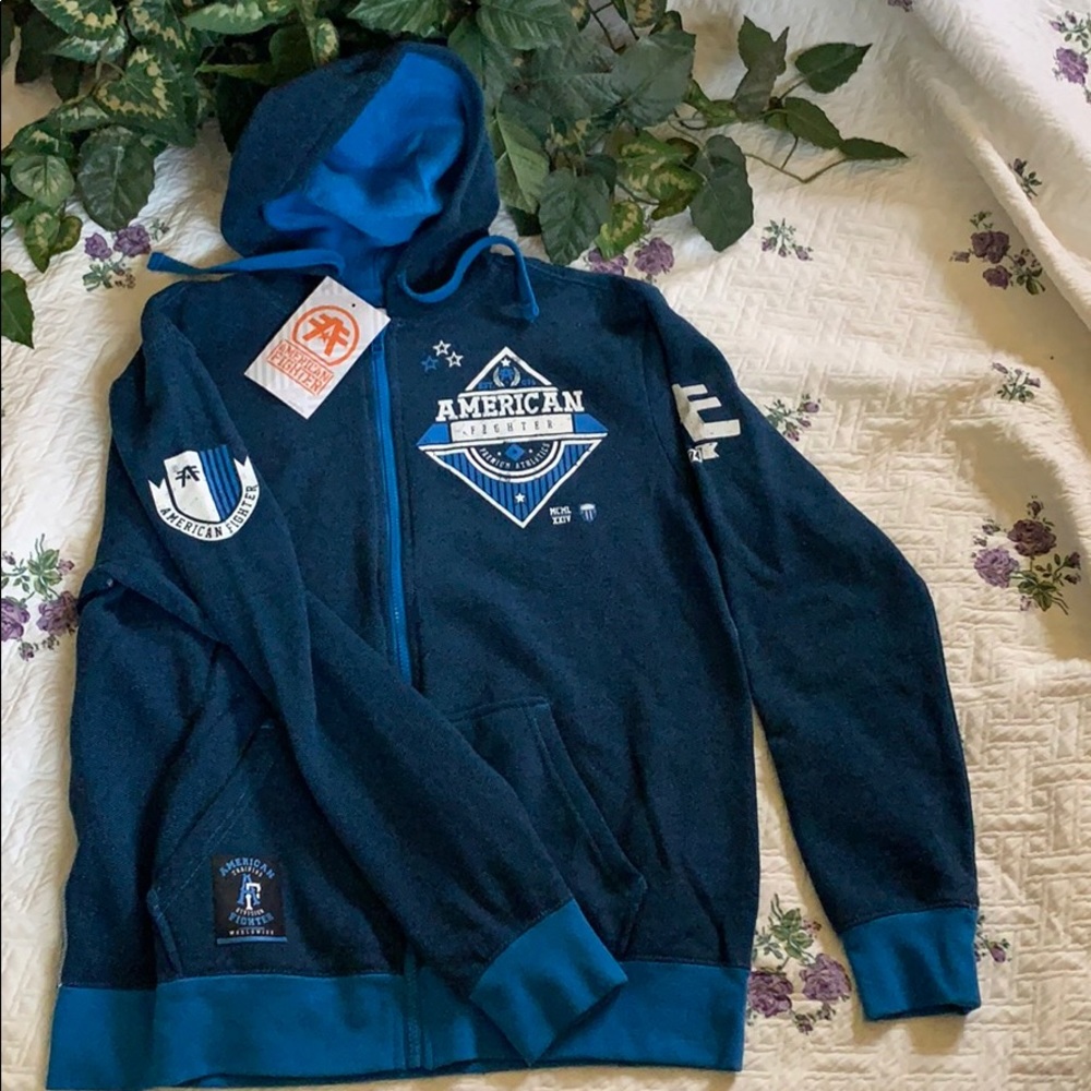 AMERICAN FIGHTER ZIP UP HOODED SWEATSHIRT